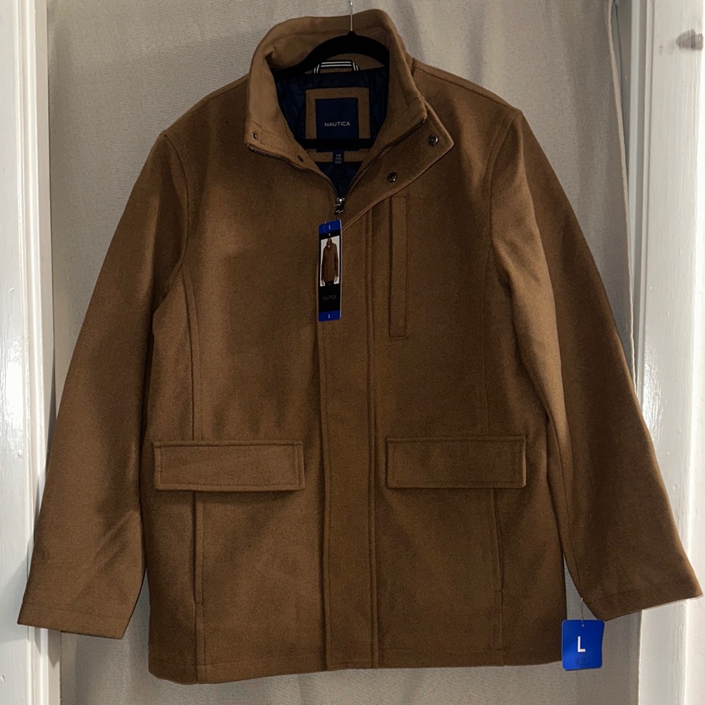 Nautica Men's Tan Pea Coat